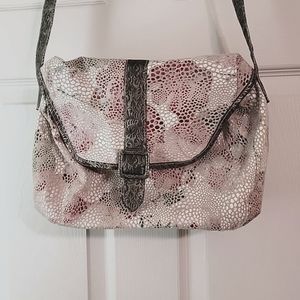 Faux Leather Floral Purse